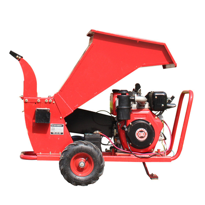 Certificate Of Forestry Portable Firewood Machinery Gasoline Processor Small Wood Chipper 192F Electrically Started Diesel Engine